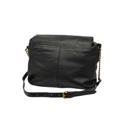 17095899 Black Croco PCSELVA Sac bandoulière cuir Black Croco Snake PIECES