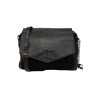 17095899 Black Croco PCSELVA Sac bandoulière cuir Black Croco Snake PIECES