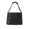 PIECES PCFELIZIA XL Sac bandoulière cuir black snake embo