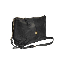 PIECES PCFELIZIA Large Sac bandoulière cuir Black snow