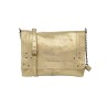 PIECES PCFELIZIA Large Sac bandoulière cuir Gold snow