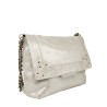 PIECES PCFELIZIA XL Sac bandoulière cuir Silver Snow