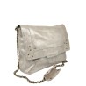 PIECES PCFELIZIA XL Sac bandoulière cuir Silver Snow