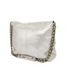 PIECES PCFELIZIA XL Sac bandoulière cuir Silver Snow