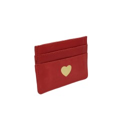 PCTALLI Porte-Carte Cuir High Risk Red Gold Heart PIECES