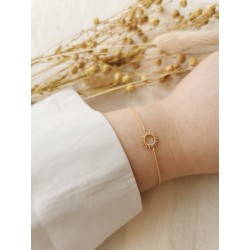 Bracelet Plaqué Or Soleil - TheWan