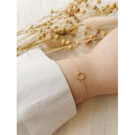 Bracelet Plaqué Or Soleil - TheWan